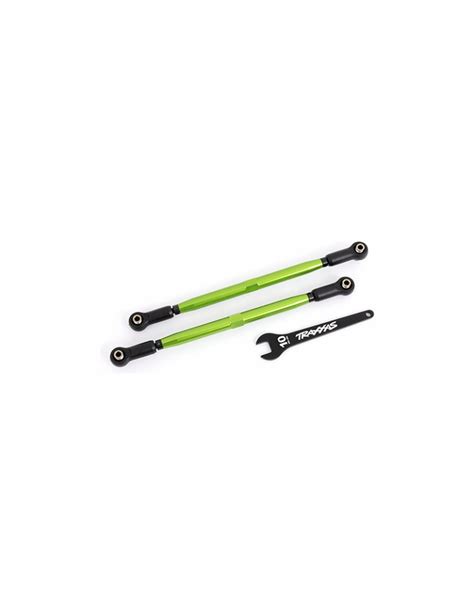 Traxxas Toe Links Front TUBES Green Anodized 6061 T6 Aluminum 2