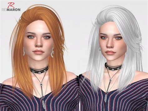 Sims 4 Hairs ~ The Sims Resource Pretty Thoughts Hair Retextured By
