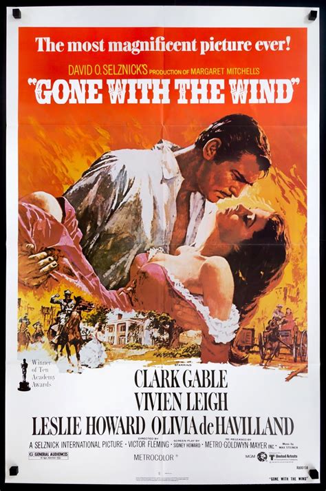 Gone With The Wind 1939 Original One Sheet Movie Poster Original