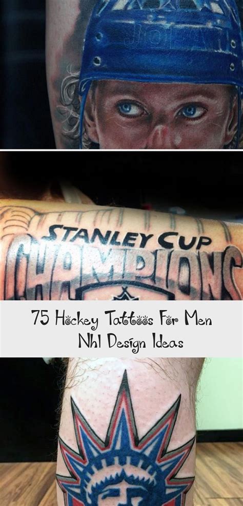 75 Hockey Tattoos For Men Nhl Design Ideas Arm Tattoos For Guys