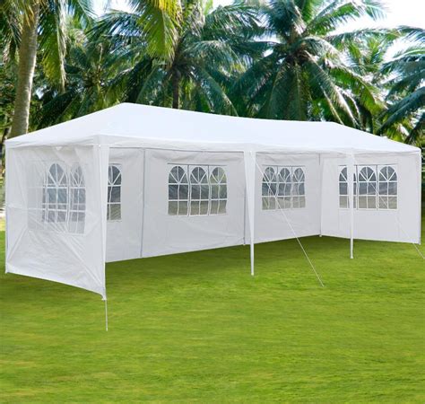 An outdoor canopy is made to go up quickly and easily. MCombo New 10'x30' White Outdoor Gazebo Canopy Wedding ...