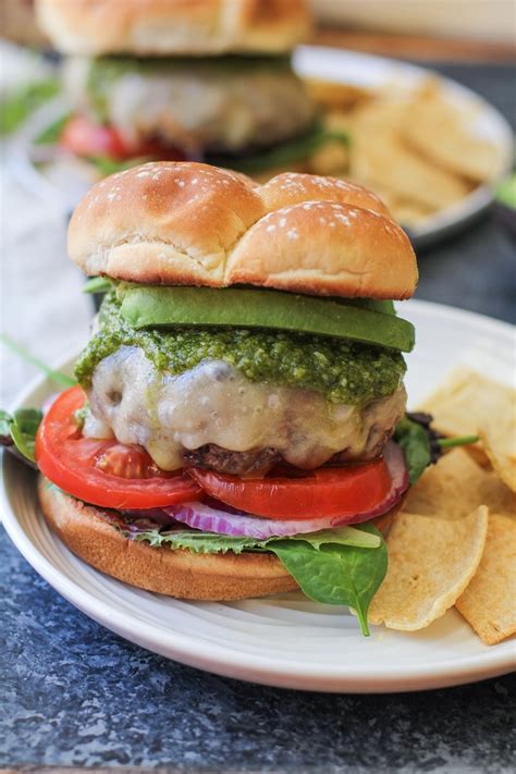Heat a nonstick skillet over medium heat, add the ground bison and allow it to cook, stirring it frequently. Skillet-Cooked Bison Burger with Havarti and Pesto - The ...
