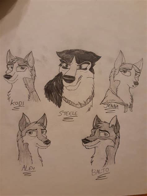 Balto Sketches By Thedawnmist On Deviantart