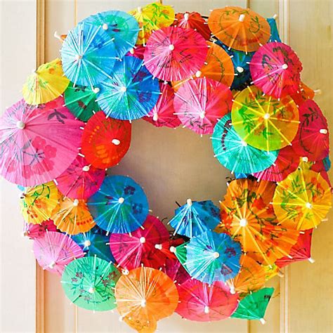 Easy cocktail party ideas and themes for every occasion 1 around the world. DIY Summer Cocktail Umbrella Wreath How To - Totally Tiki ...
