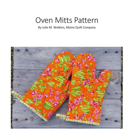 Quilted Oven Mitts Pdf Pattern Maine Quilt Company