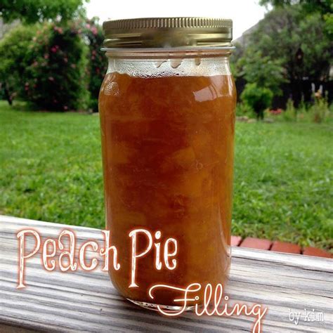Homemade Peach Pie Filling