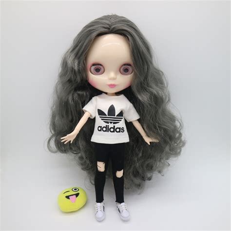 Joint Body Nude Blyth Doll Gray Hair Factory Doll Fashion Doll Suitable