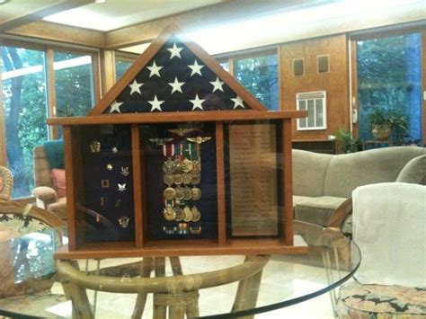 Custom Made Military Retirement Shadow Box By Wooden It Be