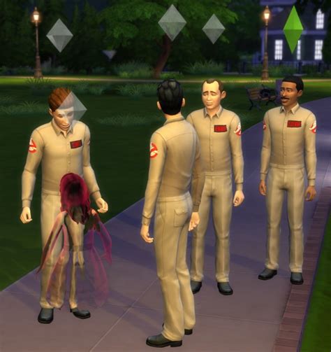 Mod The Sims Ghostbusters 2 Pieces Suit By Ironleo78 • Sims 4 Downloads