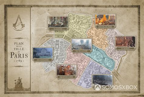 Asassins Creed Unity Mapa Imágenes Y Artworks Somosxbox