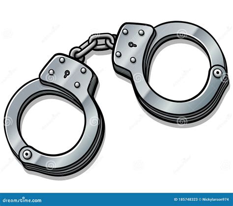 Vector Handcuffs Icon Black Design CartoonDealer Com 125401382