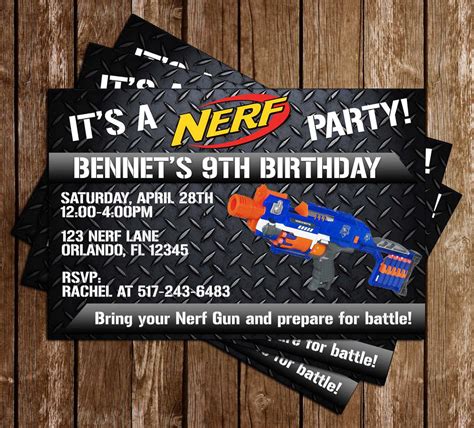 Novel Concept Designs Nerf Gun Nerf Battle Birthday Party