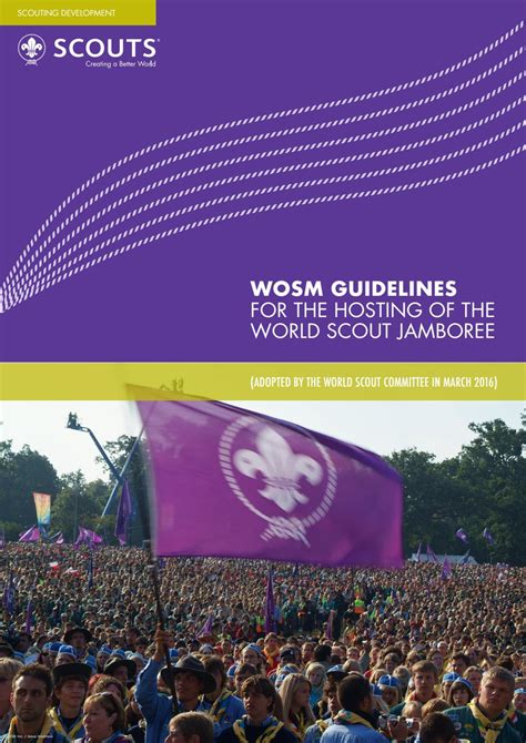Wosm Guidelines For The Hosting Of The World Scout Jamboree By World