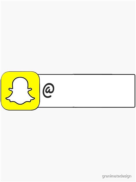 snap snapchat stickers username tag sticker for sale by granimatedesign redbubble