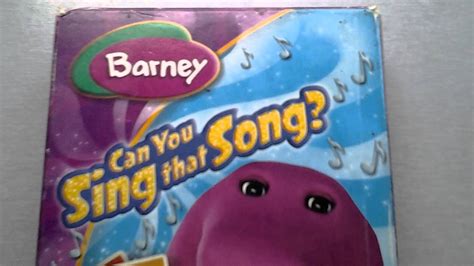 Barney Video Can You Sing That Song Hit Edition Vhs Youtube