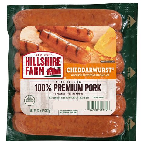 Hillshire Farm Cheddar Smoked Sausage Links Shop Sausage At H E B