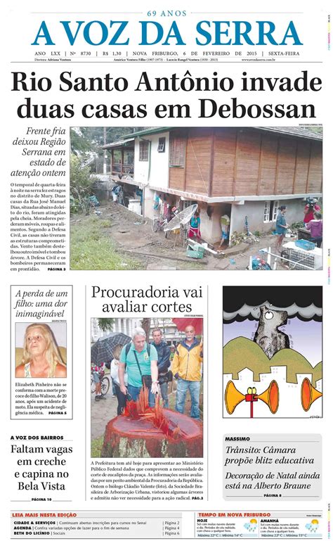 Edição De 06 De Fevereiro De 2015 Jornal A Voz Da Serra