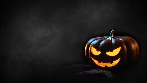 Download Jack O Lantern Dark Pumpkin Holiday Halloween 4k Ultra Hd