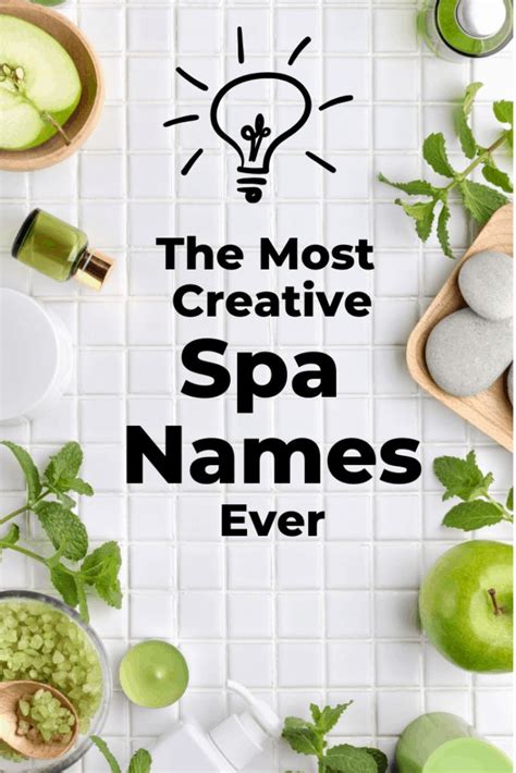 Creative Spa Names Spa Quotes Spa Day Spa Specials