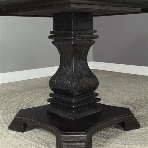 Furniture Of America Kabini Rustic Wood Pedestal Dining Table In