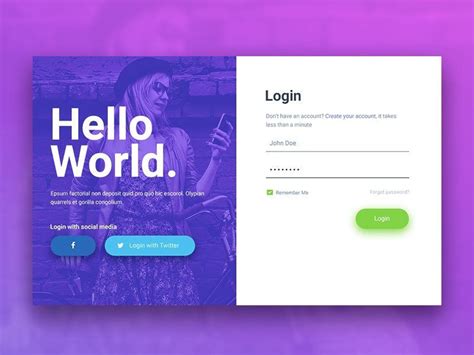 20 Creative Login Form Examples For Your Inspiration Login Design