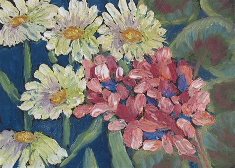 Daily Painters Of Colorado Susan Spohn White Daisies And Geranium