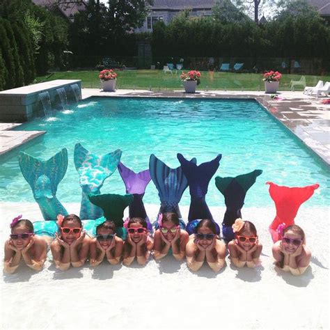 Mermaid Pool Party The Best Idea Ever For A 10 Years Old Girl