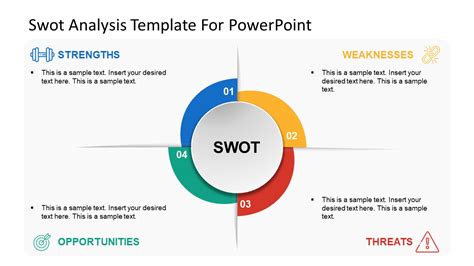 Swot Analysis Template Helix Design For Powerpoint Slidemodel