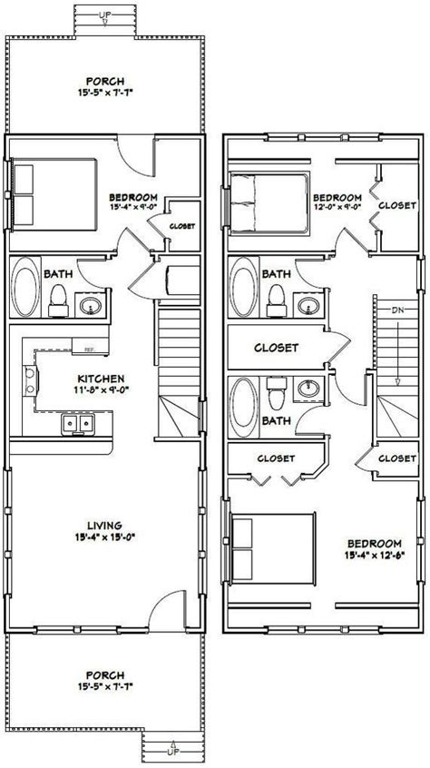 Browse our extensive collection of new american house plans. 16x40 House 1193 sq ft PDF Floor Plan Instant | Etsy in ...
