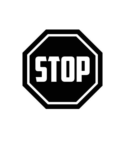 Stop Sign Svg Svg Cut File Car Decal Svg Instant Download