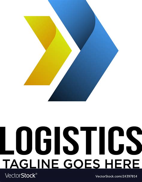 Logistics Logo Design Inspiration Royalty Free Vector Image