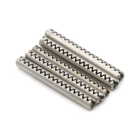 Stainless Steel Toothed Slotted Spring Pin Jisb2808 Buy Tooth Type Elastic Spring Cylindrical