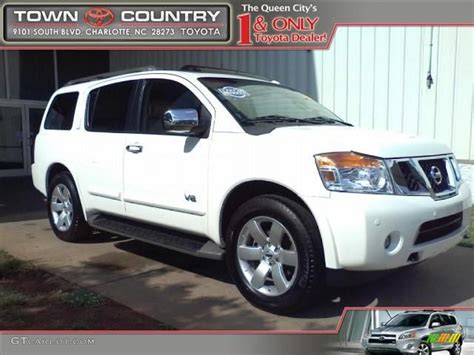 Blizzard White Nissan Armada Le Gtcarlot Com Car