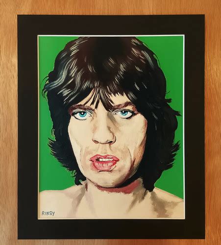 Mick Jagger Art Print With Mount Stevieriks