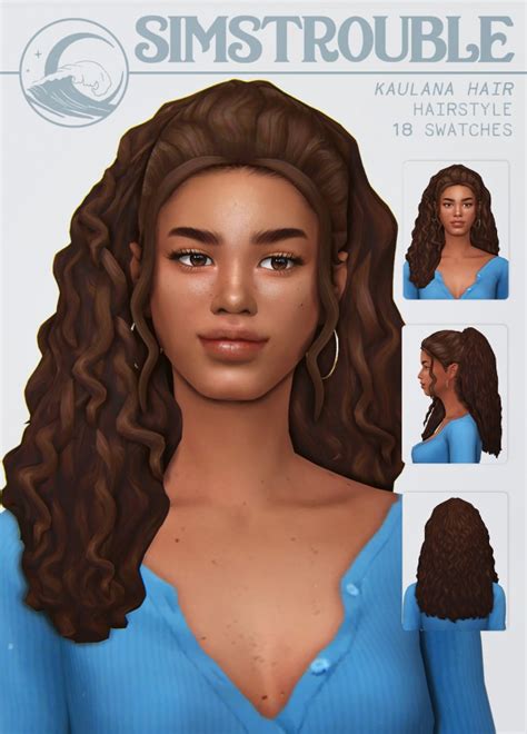 Kaulana Hair At Simstrouble Sims 4 Updates