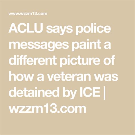 Aclu Says Police Messages Paint A Different Picture Of How A Veteran