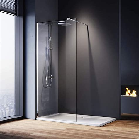 Buy ELEGANT 900mm Wet Room Shower Screen Panel 8mm Easy Clean Glass