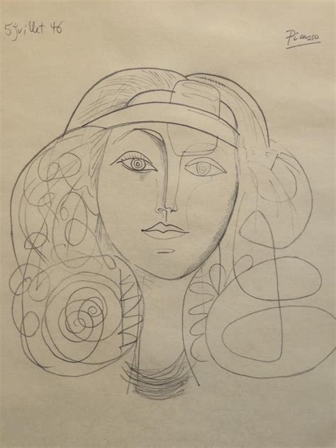Buy Online View Images And See Past Prices For Pablo Picasso Pencial Drawing Hand Signed