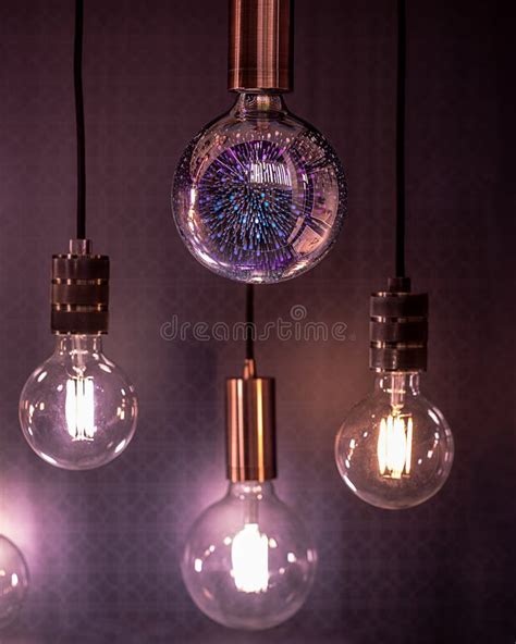 Lighting Decor Designer Light Bulbs Decorative Lighting Idea Stock