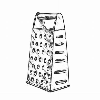 Cheese Grating Grater Clip Illustrations