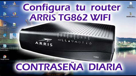 Cambiar Contraseña Wifi Modem Router Arris Tg862 Y Claves Diaria Claro