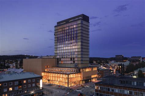 White Arkitekters 75m Tall Timber Built Cultural Centre And Hotel