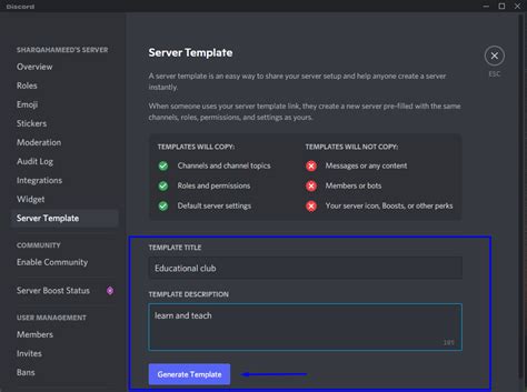 How To Copy A Discord Server Template Without Admin Finally Head Back