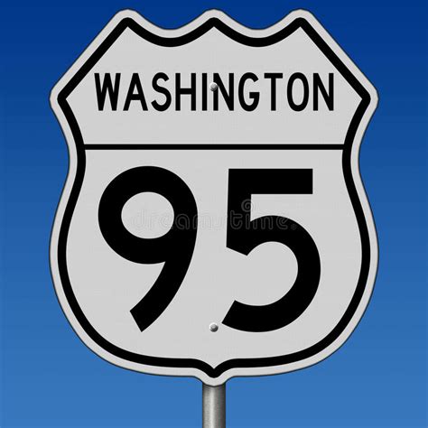 Highway Sign For Washington Route 95 Stock Illustration Illustration