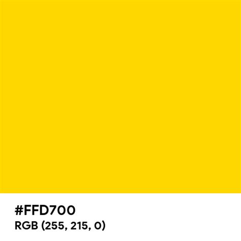 Gold Color Hex Code Is Ffd700