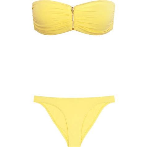 Melissa Odabash Sumatra Bandeau Bikini Bikinis Yellow Bandeau Bikini
