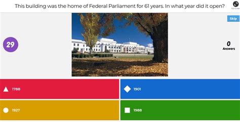 Share your own experiences with #kahoot. Kahoot! quizzes · Museum of Australian Democracy at Old Parliament House