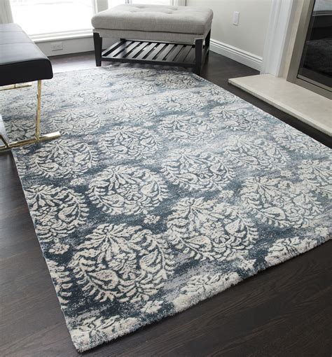 Rugs America Brighton Collection Crystal Blue Bh500a Transitional