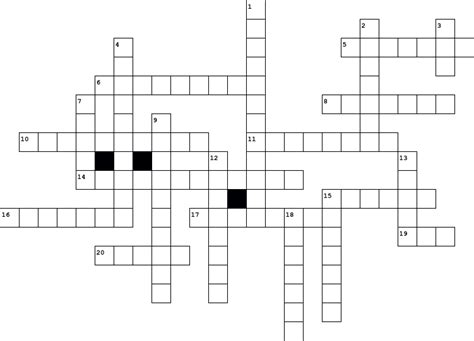 Mental Health Coping Skills Crossword Puzzle