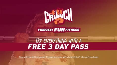 Get Your Free 3 Day Pass To Crunch Fitness Youtube
